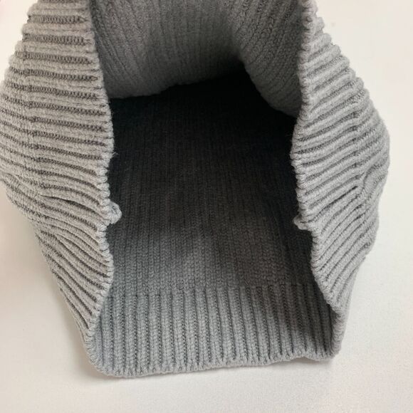 Michael Kors Sleeveless Funnel Neck Sweater Womens 2XS Grey Chunky Knit Stretch - Picture 9 of 15